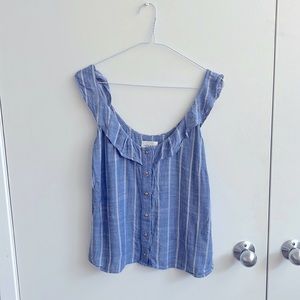 Light blue Sézane top.